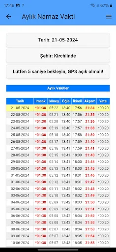 I-download ang Türkiye Takvimi: Prayer Time at Qibla App - Screenshot 4