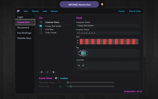 SnakeyRain Chrome Extension – I-download ang Pinakabagong Bot Mod - Screenshot 2