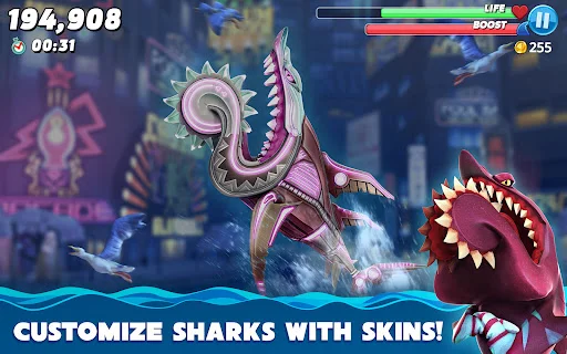I-download ang Hungry Shark World – Maging Hari ng Karagatan! - Screenshot 9