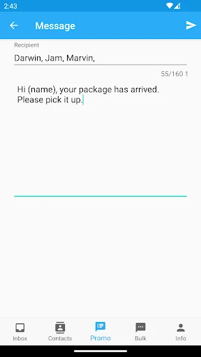 I-download ang Bulk Messages from Excel/CSV – Mabilis na SMS Tool - Screenshot 1
