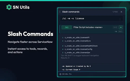 SN Utils OnPrem: Pinakamahusay na Productivity Tool para sa ServiceNow - Screenshot 1