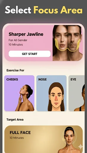 I-download ang Jawline And Face Exercise App – Pabilisin ang Panga - Screenshot 2