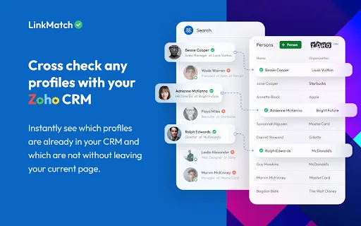 LinkMatch Para sa Zoho CRM – Pinakamahusay na Integration Tool - Screenshot 3