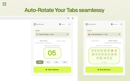 Tab Revolver: Awtomatikong Tab Rotator para sa Browser Mo - Screenshot 1