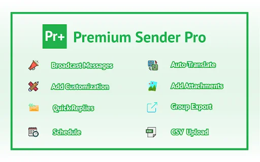 Premium Sender Pro: Pinakamahusay na Bulk WhatsApp Sender Tool - Screenshot 1