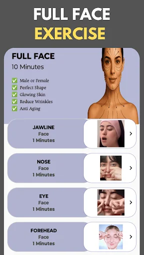 I-download ang Jawline And Face Exercise App – Pabilisin ang Panga - Screenshot 7