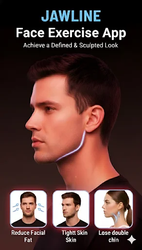 I-download ang Jawline And Face Exercise App – Pabilisin ang Panga - Screenshot 1