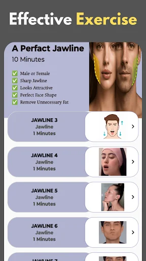 I-download ang Jawline And Face Exercise App – Pabilisin ang Panga - Screenshot 20